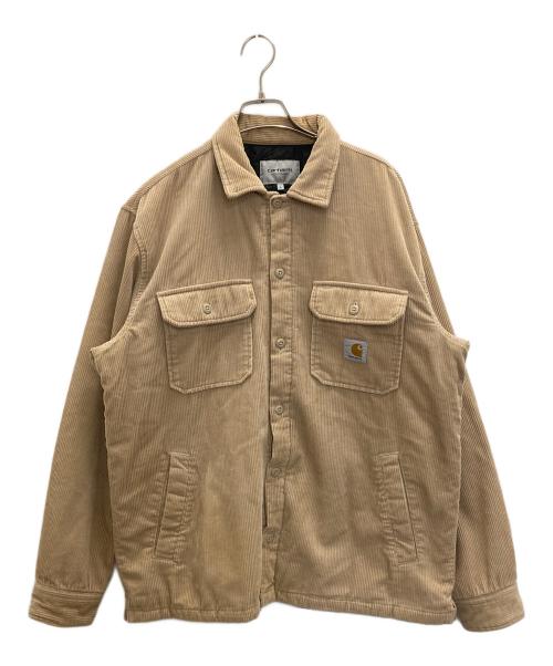 Carhartt WIP（カーハート ワークインプログレス）Carhartt WIP (カーハート ワークインプログレス) WHITSOME SHIRT JAC ベージュ サイズ:Ⅼの古着・服飾アイテム