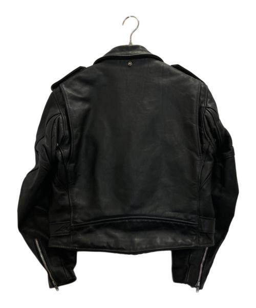 Schott（ショット）Schott (ショット) ダブルレザーライダースジャケット ブラック サイズ:42の古着・服飾アイテム