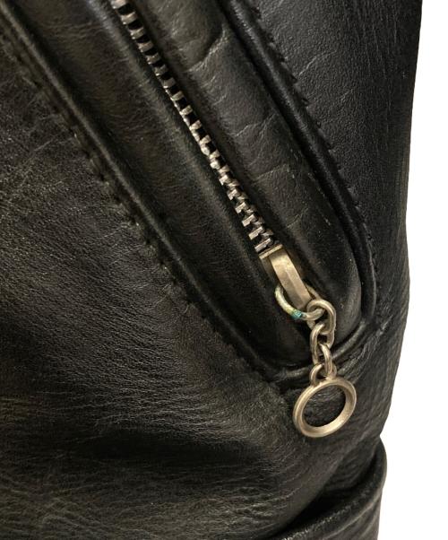 Schott（ショット）Schott (ショット) ダブルレザーライダースジャケット ブラック サイズ:42の古着・服飾アイテム