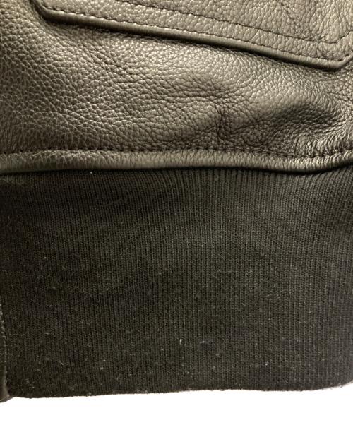 BO Mike Ronny（ビーオーマイクロニー）bo mike ronny (ビーオーマイクロニー) A-2 フライトジャケット ブラック サイズ:2XLの古着・服飾アイテム