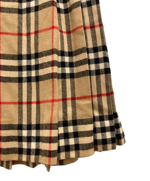 Burberry's（バーバリーズ）Burberry's (バーバリーズ) ノバチェックキルトスカート ベージュ サイズ:80の古着・服飾アイテム