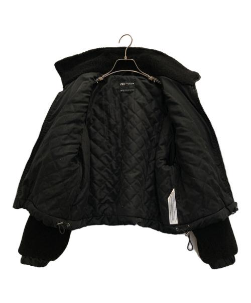 ZARA（ザラ）ZARA (ザラ) フリースジャケット ブラック サイズ:XSの古着・服飾アイテム
