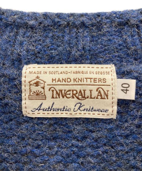 INVERALLAN（インバーアラン）INVERALLAN (インバーアラン) シェットランドセーター ブルー サイズ:40の古着・服飾アイテム