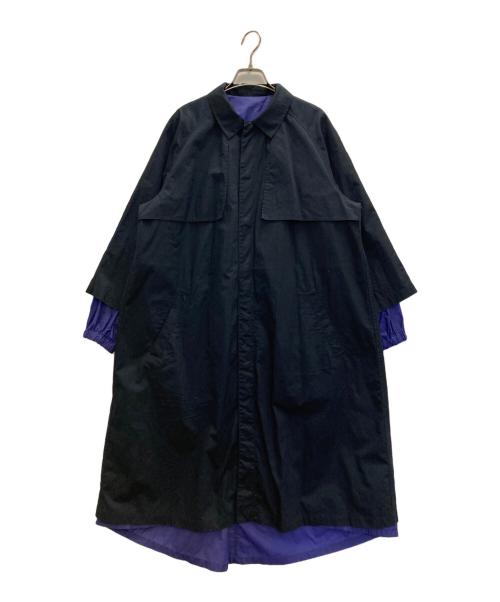 ZUCCA（ズッカ）ZUCCA (ズッカ) リバーシブルスプリングステンカラードッキングコート ネイビー サイズ:Ⅿの古着・服飾アイテム