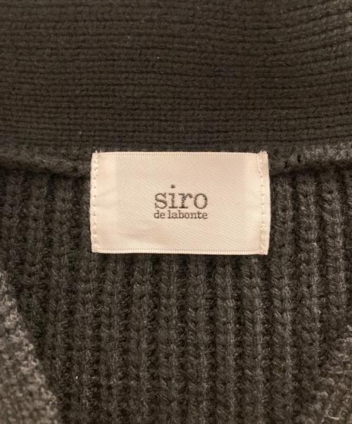 siro de labonte（シロ デ ボランテ）siro de labonte (シロ デ ボランテ) 異素材ドッキングベスト オリーブ サイズ:Mの古着・服飾アイテム