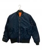 ALPHAアルファ）の古着「MA-1ジャケット」｜ネイビー