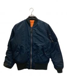 ALPHA（アルファ）の古着「MA-1ジャケット」｜ネイビー