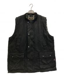 WALKER AND HAWKS（ウォーカーアンドホークス）の古着「BRITISH OIL BLACK VEST」｜ブラック