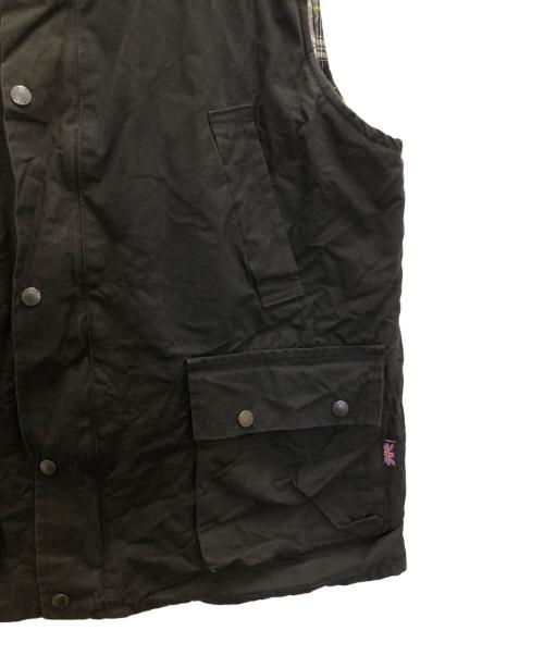 WALKER AND HAWKS（ウォーカーアンドホークス）WALKER AND HAWKS (ウォーカーアンドホークス) BRITISH OIL BLACK VEST ブラック サイズ:Ⅼの古着・服飾アイテム
