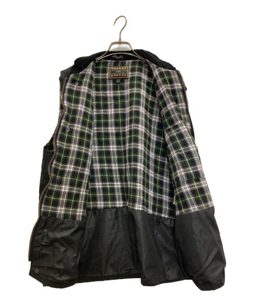 WALKER AND HAWKS（ウォーカーアンドホークス）WALKER AND HAWKS (ウォーカーアンドホークス) BRITISH OIL BLACK VEST ブラック サイズ:Ⅼの古着・服飾アイテム