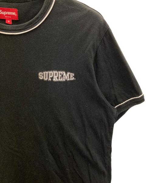 SUPREME（シュプリーム）Supreme (シュプリーム) Piping Ringer Tee ブラック サイズ:Sの古着・服飾アイテム