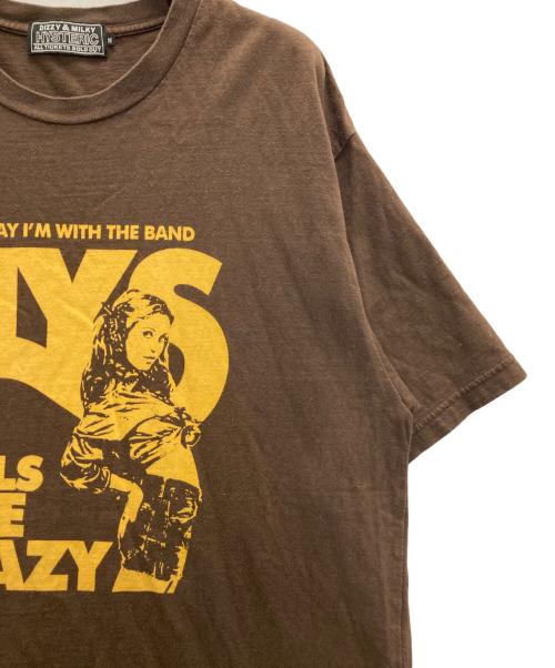 Hysteric Glamour（ヒステリックグラマー）Hysteric Glamour (ヒステリックグラマー) GIRLS ARE CRAZY Tシャツ ブラウン サイズ:Ⅿの古着・服飾アイテム