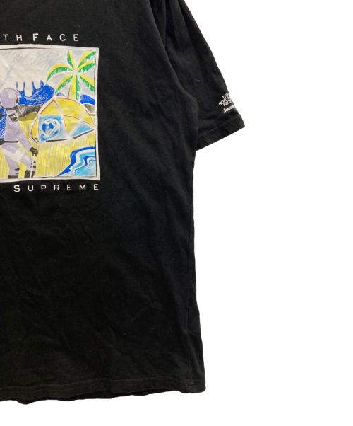 THE NORTH FACE（ザ ノース フェイス）THE NORTH FACE (ザ ノース フェイス) Supreme (シュプリーム) Tシャツ ブラック サイズ:Ⅿの古着・服飾アイテム