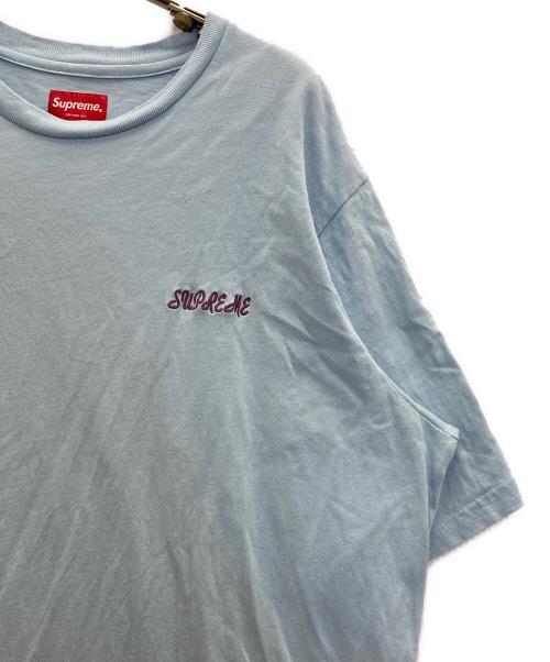 SUPREME（シュプリーム）Supreme (シュプリーム) Washed Script Tee スカイブルー サイズ:Ⅿの古着・服飾アイテム