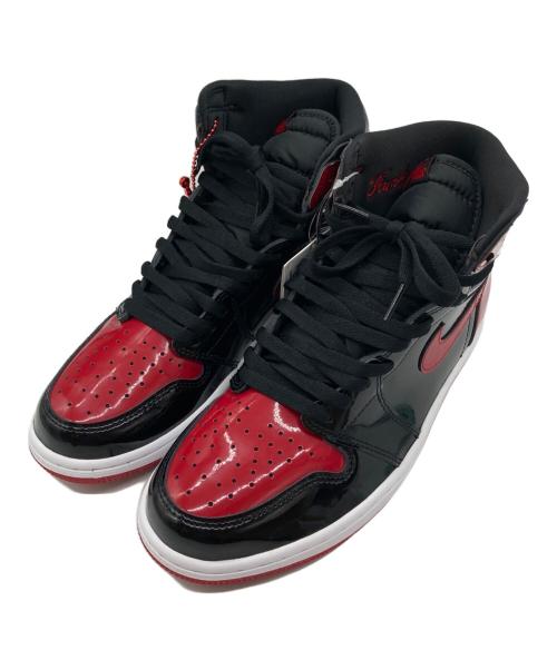 NIKE（ナイキ）NIKE (ナイキ) Air Jordan 1 High OG ブラック×レッド サイズ:27.5 未使用品の古着・服飾アイテム