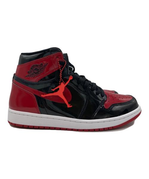 NIKE（ナイキ）NIKE (ナイキ) Air Jordan 1 High OG ブラック×レッド サイズ:27.5 未使用品の古着・服飾アイテム