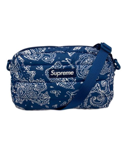 SUPREME（シュプリーム）Supreme (シュプリーム) Puffer Side Bag ブルーの古着・服飾アイテム