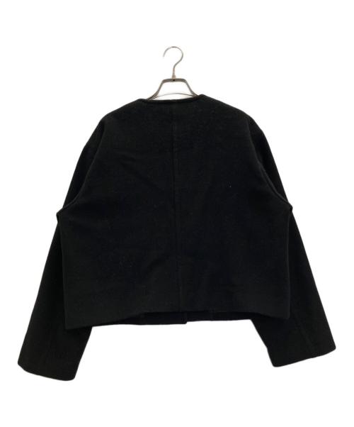 BEAUTY&YOUTH（ビューティーアンドユース）BEAUTY&YOUTH (ビューティーアンドユース) ノーカラーショートコート ブラック サイズ:Ⅿの古着・服飾アイテム