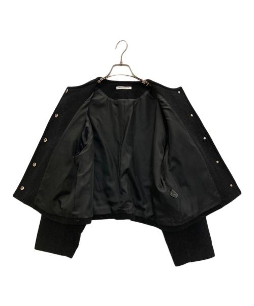 BEAUTY&YOUTH（ビューティーアンドユース）BEAUTY&YOUTH (ビューティーアンドユース) ノーカラーショートコート ブラック サイズ:Ⅿの古着・服飾アイテム