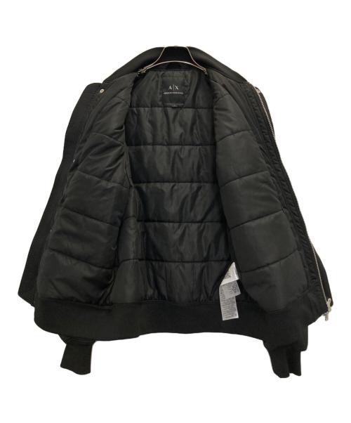 ARMANI EXCHANGE（アルマーニ エクスチェンジ）ARMANI EXCHANGE (アルマーニ エクスチェンジ) フライトジャケット ブラック サイズ:Ⅼの古着・服飾アイテム