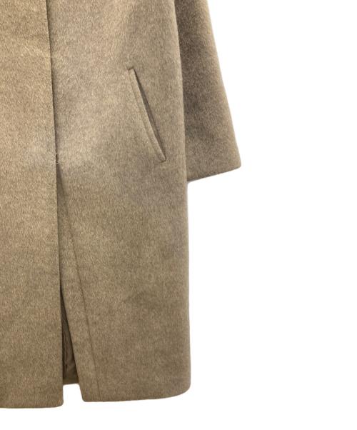 IENA（イエナ）IENA (イエナ) ラムウールノーカラーロングコート ベージュ サイズ:38の古着・服飾アイテム