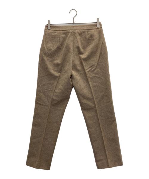 RALPH LAUREN Purple Label（ラルフ ローレン パープル レーベル）RALPH LAUREN PURPLE LABEL (ラルフ ローレン パープル レーベル) ソフトウールトラウザー キャメル サイズ:2の古着・服飾アイテム