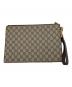 GUCCI (グッチ) GGスプリーム クーリエ クラッチバッグ ベージュ：30000円