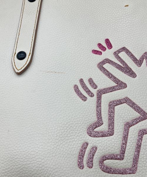 COACH（コーチ）COACH (コーチ) キースヘリングコラボトートバッグ アイボリーの古着・服飾アイテム