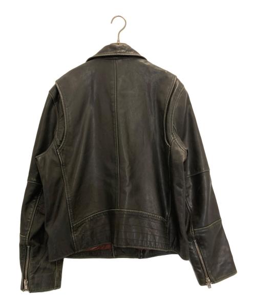 GAP（ギャップ）GAP (ギャップ) ダブルレザーライダースジャケット ブラック サイズ:Ⅼの古着・服飾アイテム