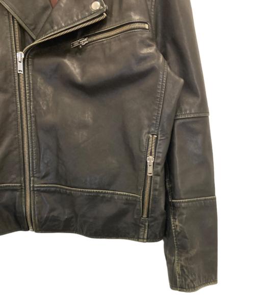 GAP（ギャップ）GAP (ギャップ) ダブルレザーライダースジャケット ブラック サイズ:Ⅼの古着・服飾アイテム