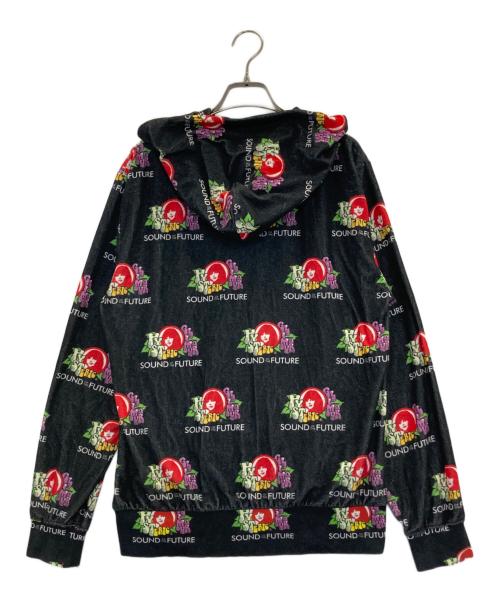 Hysteric Glamour（ヒステリックグラマー）Hysteric Glamour (ヒステリックグラマー) SOUND OF THE FUTURE柄 パーカー ブラック サイズ:Mの古着・服飾アイテム