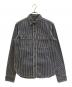 EIGHT G（エイトジー）の古着「Long Sleeve Hickory Stripe Work Shirt」｜ホワイト