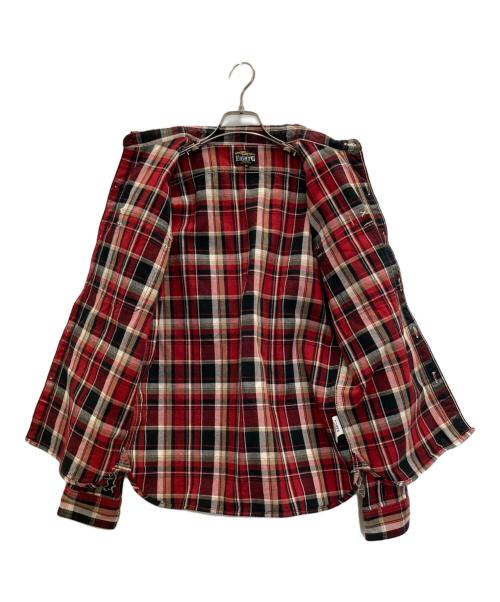 EIGHT G（エイトジー）EIGHT G (エイトジー) チェックフランネルワークシャツ レッド サイズ:Ⅿの古着・服飾アイテム