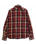 EIGHT G (エイトジー) チェックフランネルワークシャツ レッド サイズ:Ⅿ：5000円