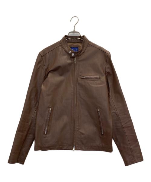 URBAN RESEARCH（アーバンリサーチ）URBAN RESEARCH (アーバンリサーチ) シングルライダースジャケット ブラウン サイズ:40の古着・服飾アイテム