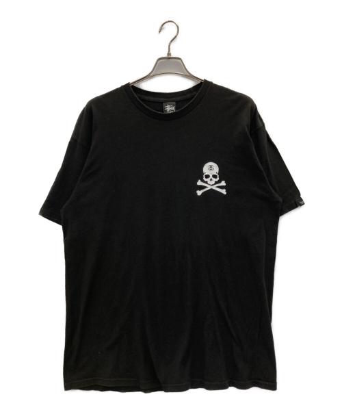 stussy（ステューシー）stussy (ステューシー) Mastermind JAPAN (マスターマインド ジャパン) クロスボーンスカルTee ブラック サイズ:XLの古着・服飾アイテム