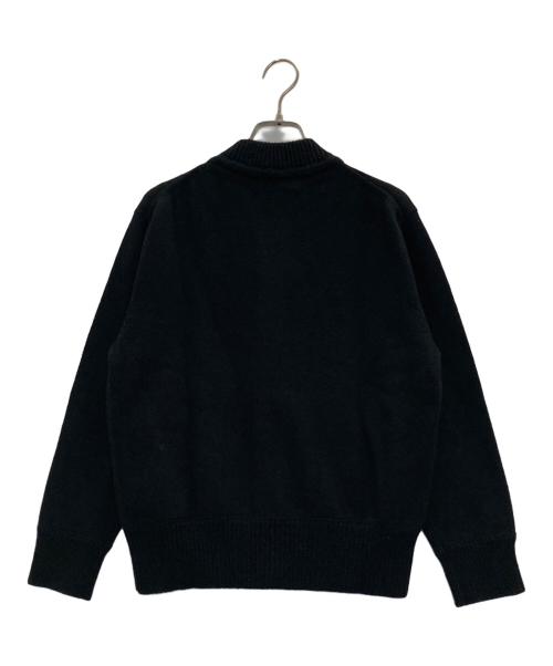 MARGARET HOWELL（マーガレットハウエル）MARGARET HOWELL (マーガレットハウエル) カシミヤ混ジップカーディガン ブラック サイズ:2の古着・服飾アイテム