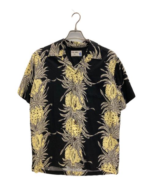 IOLANI（イオラニ）IOLANI (イオラニ) アロハシャツ ブラック サイズ:表記なしの古着・服飾アイテム