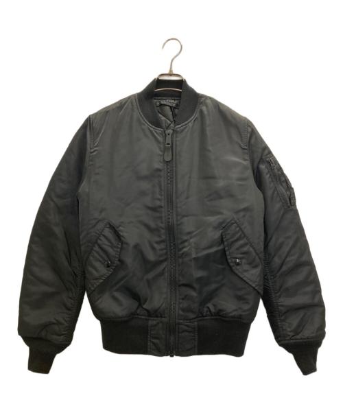 ALPHA（アルファ）ALPHA (アルファ) JOURNAL STANDARD (ジャーナルスタンダード) MA-1ジャケット ブラック サイズ:Mの古着・服飾アイテム