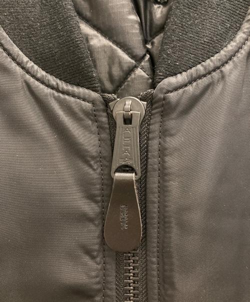 ALPHA（アルファ）ALPHA (アルファ) JOURNAL STANDARD (ジャーナルスタンダード) MA-1ジャケット ブラック サイズ:Mの古着・服飾アイテム