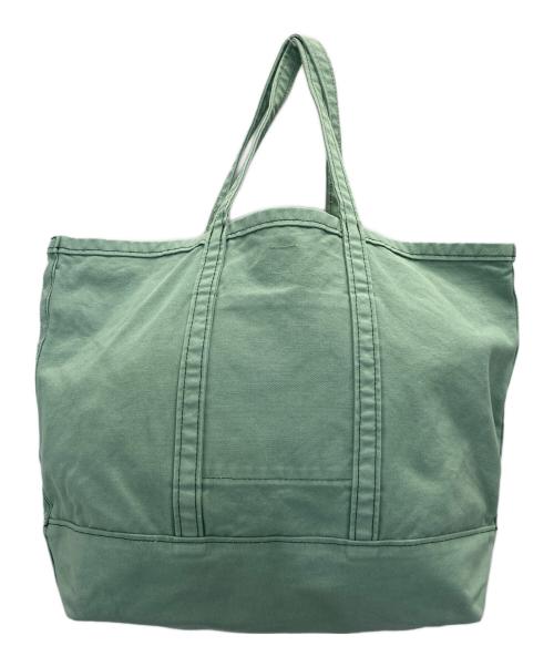 HUMAN MADE（ヒューマンメイド）HUMAN MADE (ヒューマンメイド) GARMENT DYED TOTE グリーンの古着・服飾アイテム