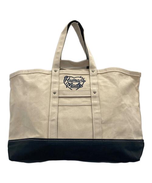 HUMAN MADE（ヒューマンメイド）HUMAN MADE (ヒューマンメイド) Heavy Canvas Tote Large アイボリーの古着・服飾アイテム