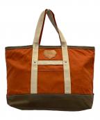 HUMAN MADEヒューマンメイド）の古着「Canvas Tote Large」｜オレンジ