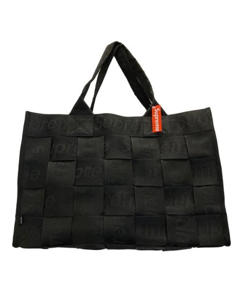 SUPREME（シュプリーム）Supreme (シュプリーム) Woven Large Tote ブラック 未使用品の古着・服飾アイテム