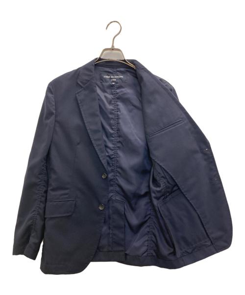 COMME des GARCONS HOMME（コムデギャルソン オム）COMME des GARCONS HOMME (コムデギャルソン オム) ウールトロジャケット ネイビー サイズ:XSの古着・服飾アイテム