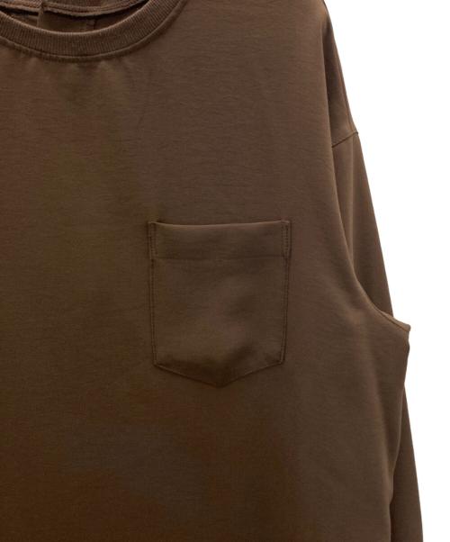 RIVE DROITE（リヴドロワ）RIVE DROITE (リヴドロワ) ジョーゼットポケットブラウス ブラウン サイズ:FREEの古着・服飾アイテム