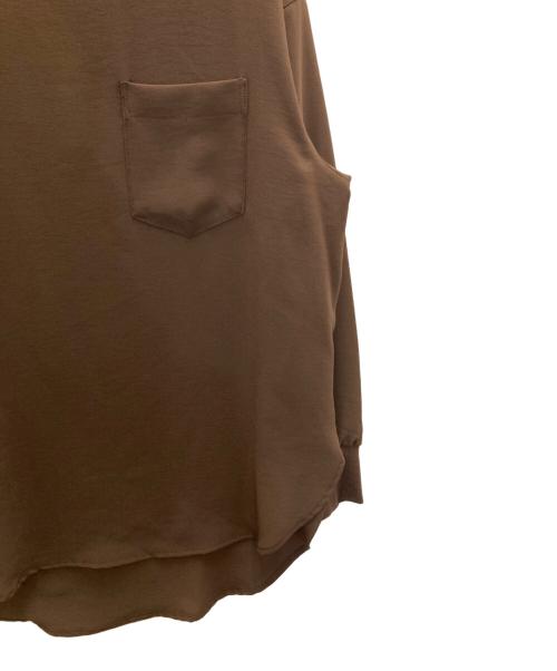 RIVE DROITE（リヴドロワ）RIVE DROITE (リヴドロワ) ジョーゼットポケットブラウス ブラウン サイズ:FREEの古着・服飾アイテム