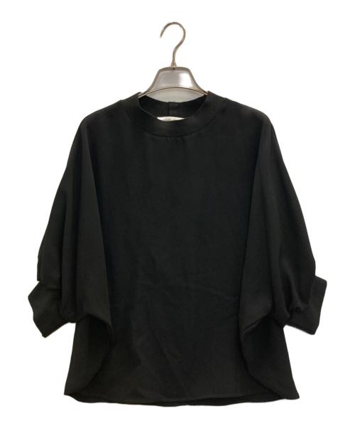 BEARDSLEY（ビアズリー）BEARDSLEY (ビアズリー) ニットコンビブラウス ブラック サイズ:FREEの古着・服飾アイテム