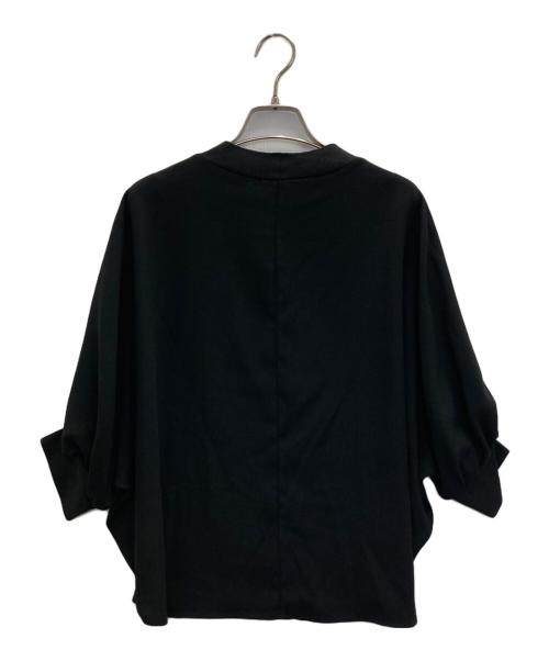 BEARDSLEY（ビアズリー）BEARDSLEY (ビアズリー) ニットコンビブラウス ブラック サイズ:FREEの古着・服飾アイテム