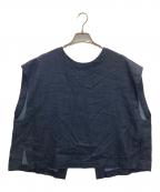 BEARDSLEYビアズリー）の古着「インディゴショートベスト」｜インディゴ